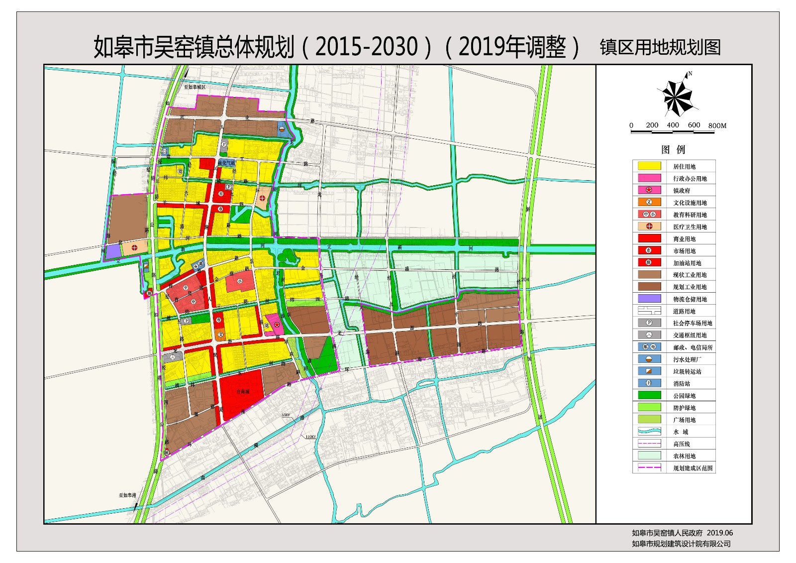 如皋城市规划图2030,如皋2035规划图 《如皋市吴窑镇总体规划(2015—2030 年)(2019年调整)